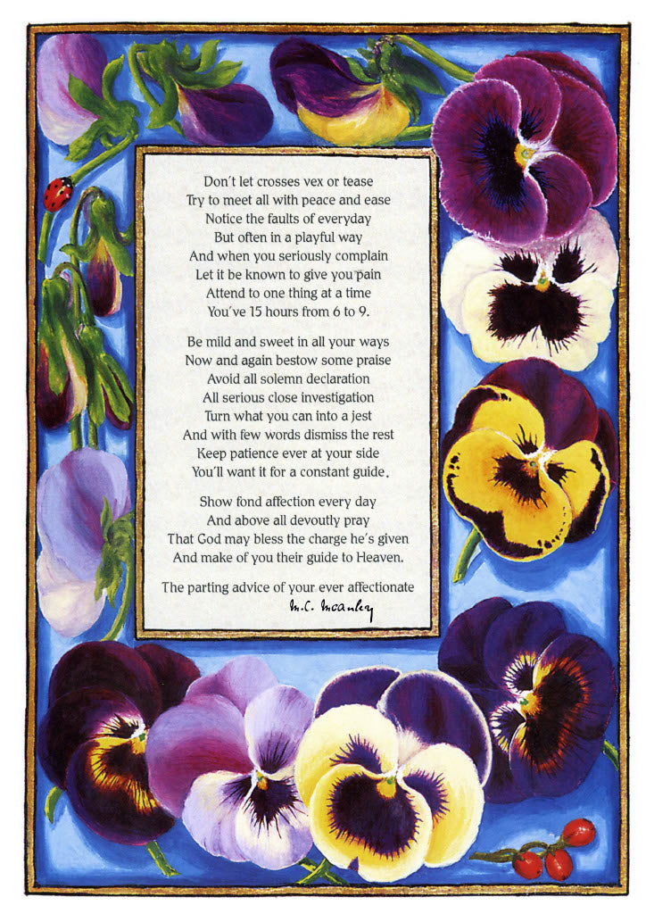 Poster- Catherine McAuley to Elizabeth Moore, Don't let crosses vex or tease