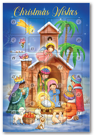 Advent Calendar Card with Easel/1 Design