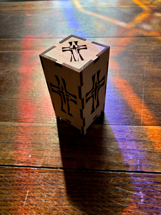 Mercy Wooden Lantern