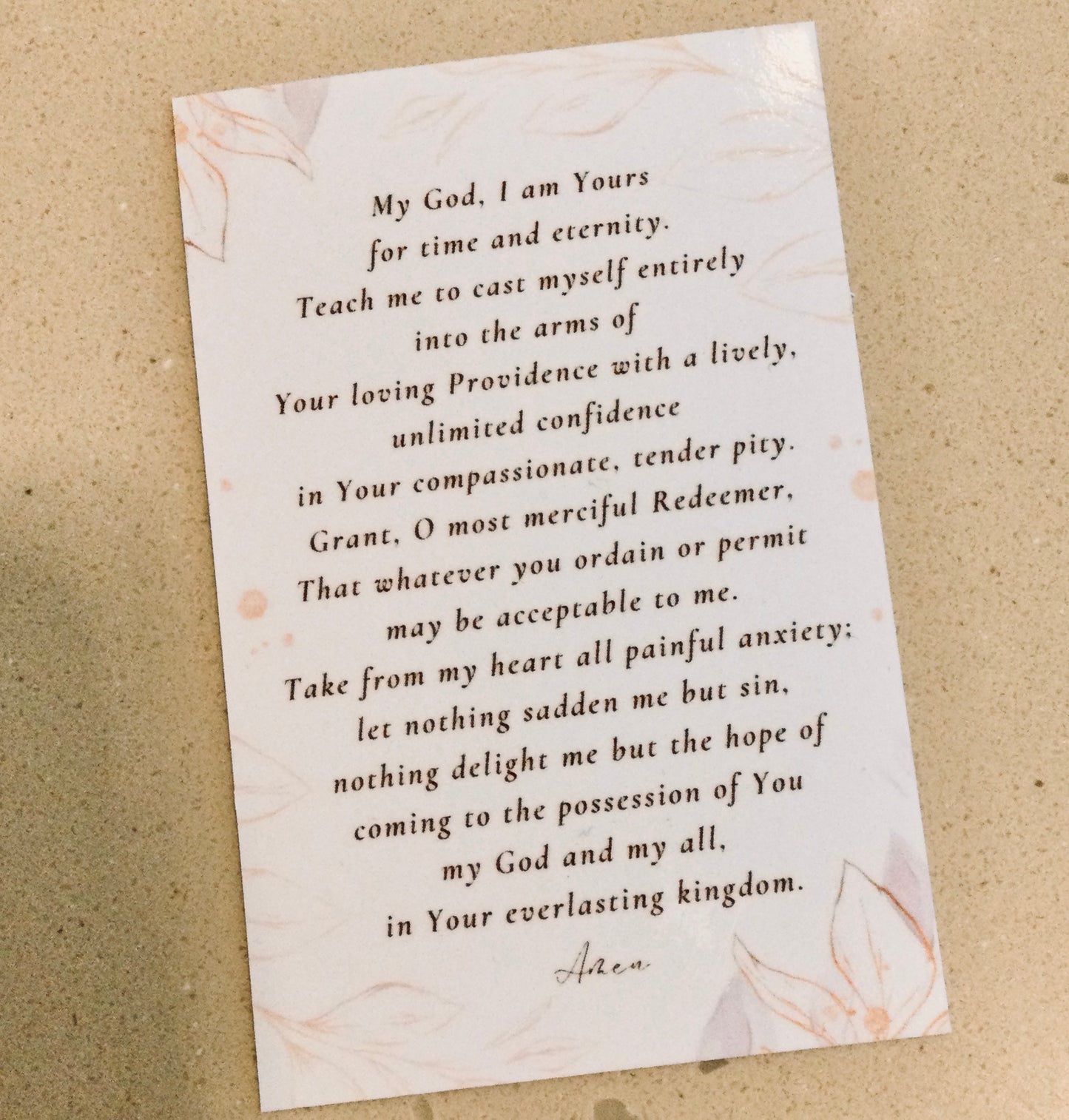 Catherine McAuley - Pray card