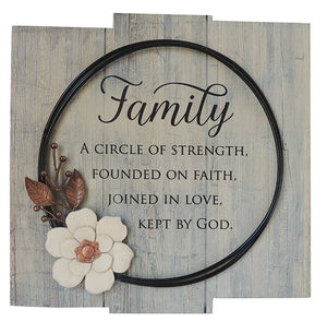 Family Circle of Strength Plaque