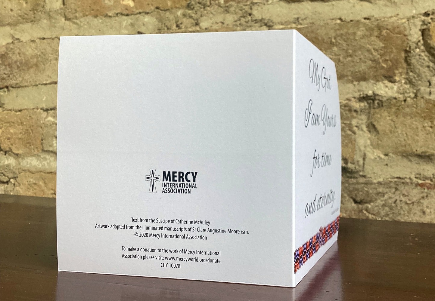 A Card for all occasions with a saying from Catherine McAuley.