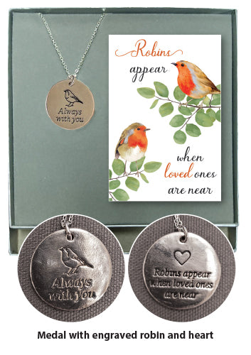 Pendant With Card/Robins Near You