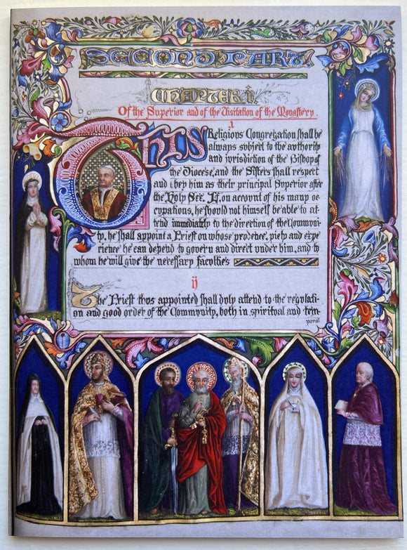 Mercy Card - Clare Augustine Moore Illuminated Manuscripts