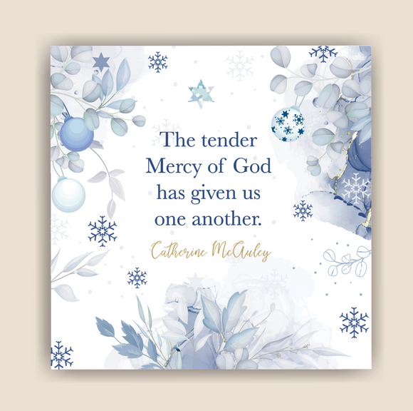 Mercy Christmas Card with quote from Catherine.