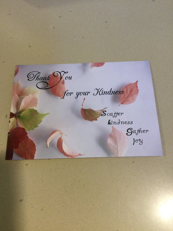 Thank you card