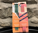 Recycled Pencils - "Notes" - Green