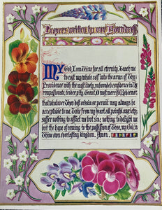Poster- Prayers written by our Foundress