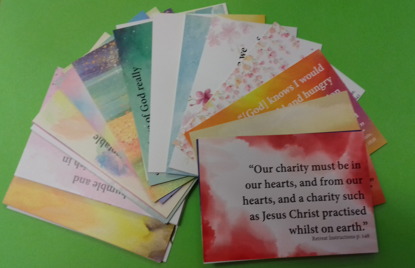Catherine McAuley Reflection display Cards.